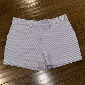 Southern Tide Blue and White Striped High Waist Women’s Shorts
